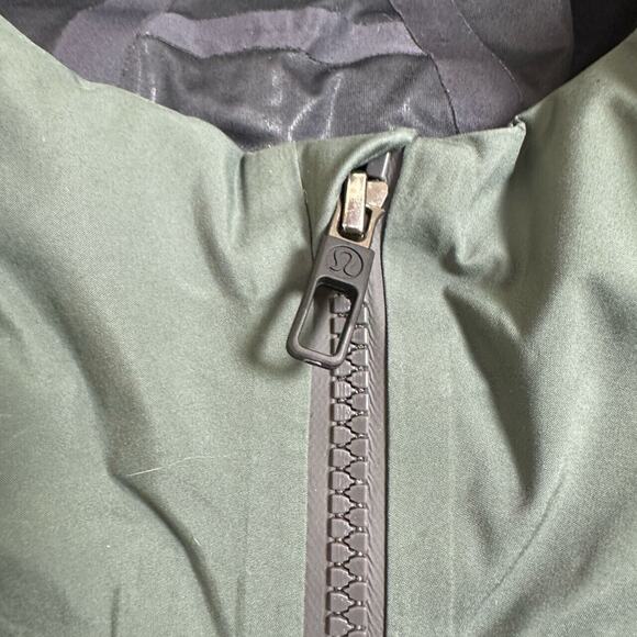 Lululemon Men’s Waterproof Full-Zip Rain Jacket Green XL - Picture 9 of 14